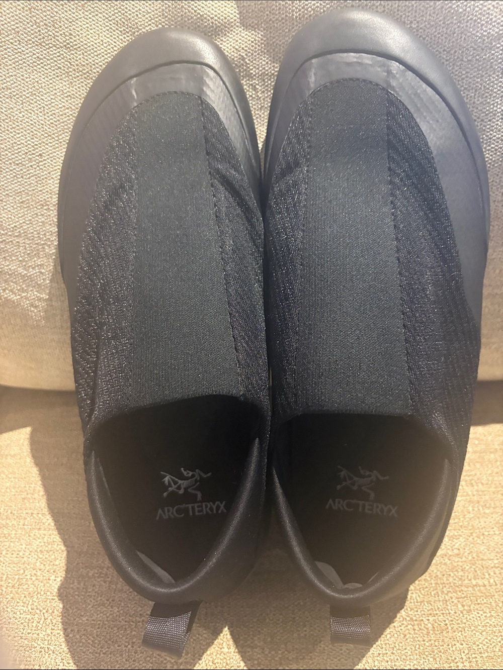 Arc'teryx Kragg Black Slip-On Knit Loafers